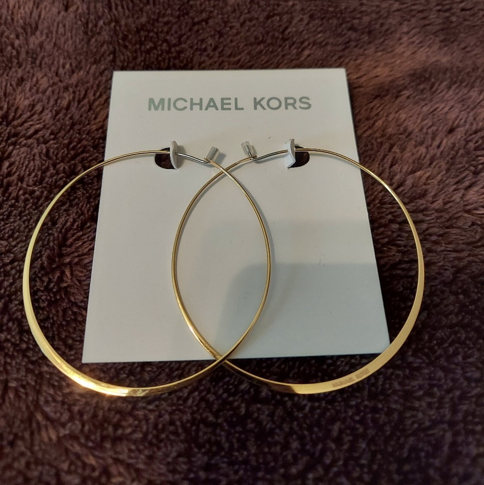 Michael Kors hoop earrings